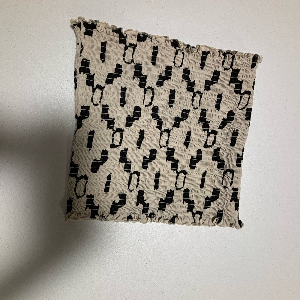 Cow print tube top